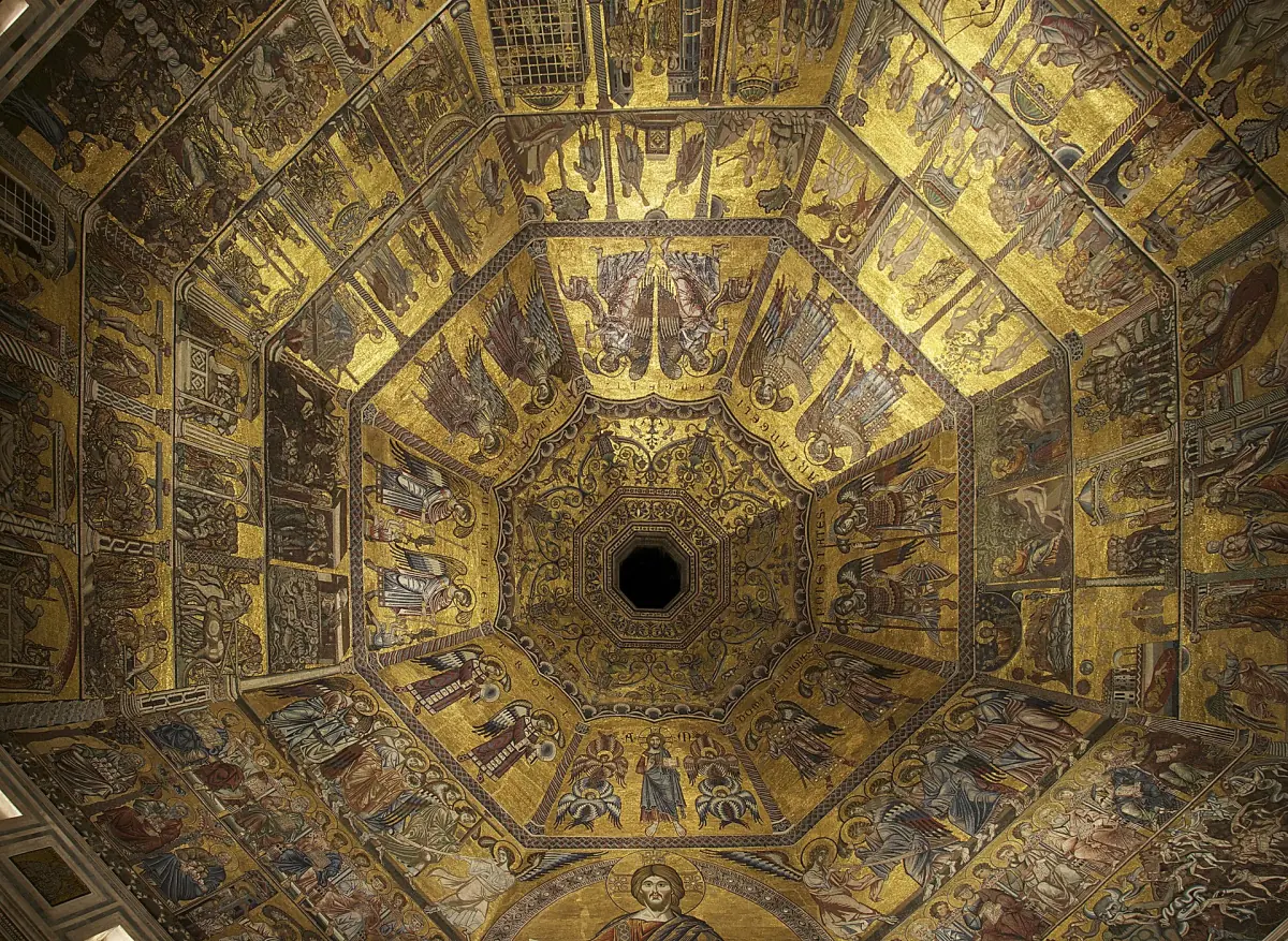Die Mosaiken in der Kuppel des Baptisteriums