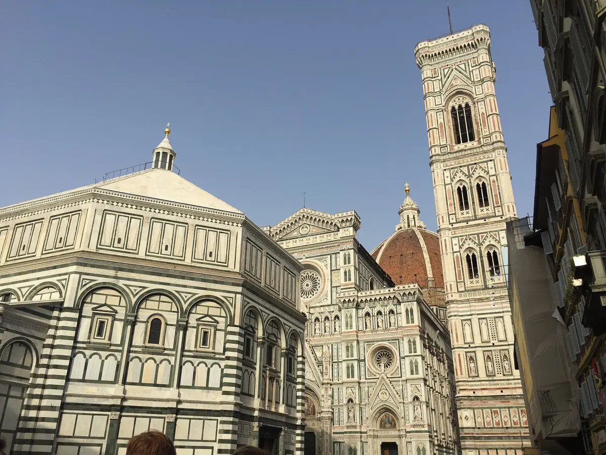 The Baptistery, cathedral and campanile together