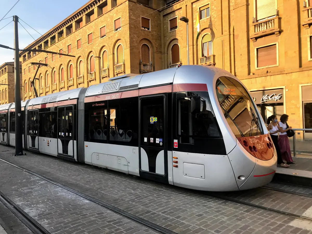 A tram near Santa Maria Novella