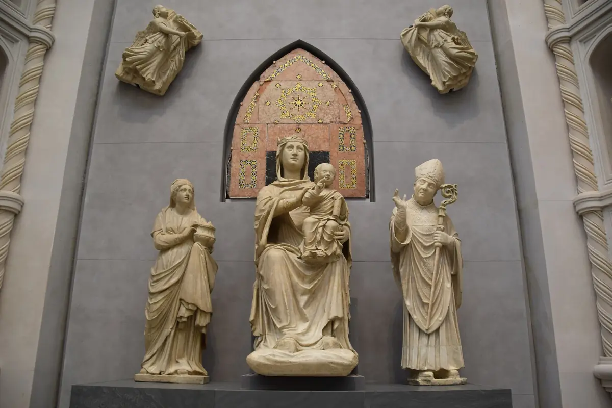 Statues from the old facade in the Opera del Duomo Museum