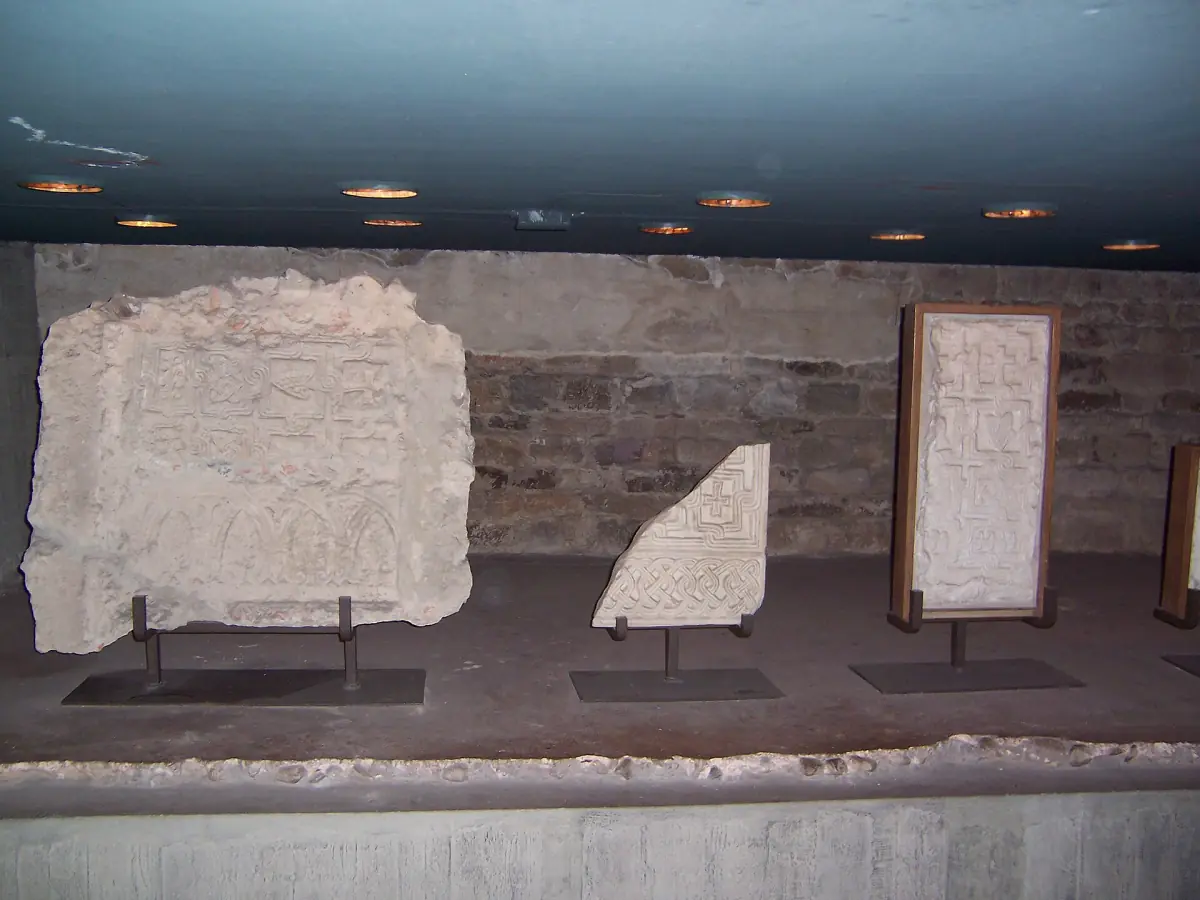 Remains in the crypt below the cathedral